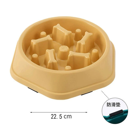 Anti-Choking Slow Feeder Dog Bowl for Small Medium Dogs Anti-Slip Puppy Food Puzzle Feeder Dishes Pet Slow Eating Dish